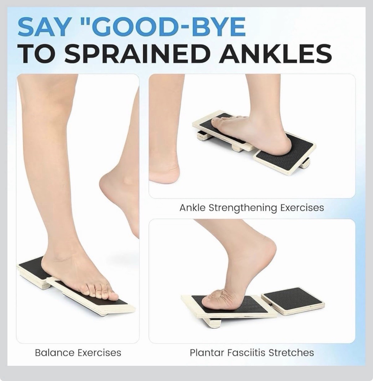 Ankle Foot Exerciser Strengthener & Balance Board, Physical Therapy Equipment