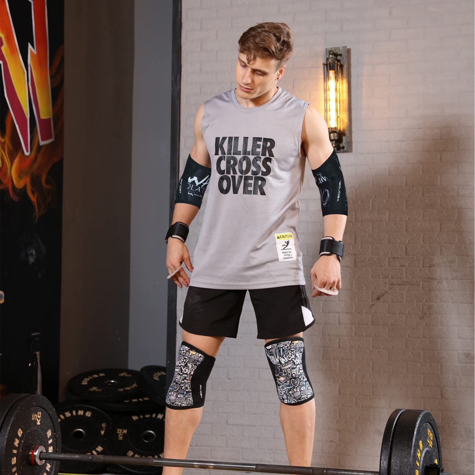 Elbow Support Sleeves – Pair for Weightlifting, Powerlifting, Squats, Golf & Bas