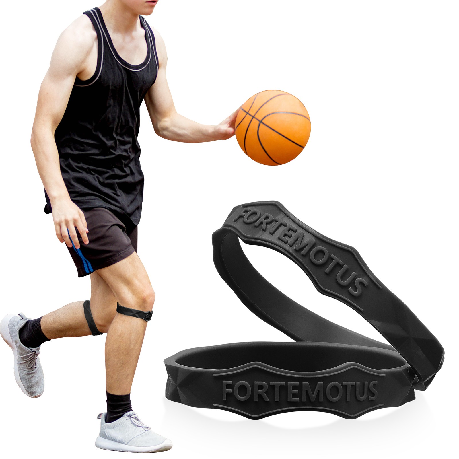 Patella Tendon Knee Straps Soft Knee Support Band Portable Knee Pair Fortemotus