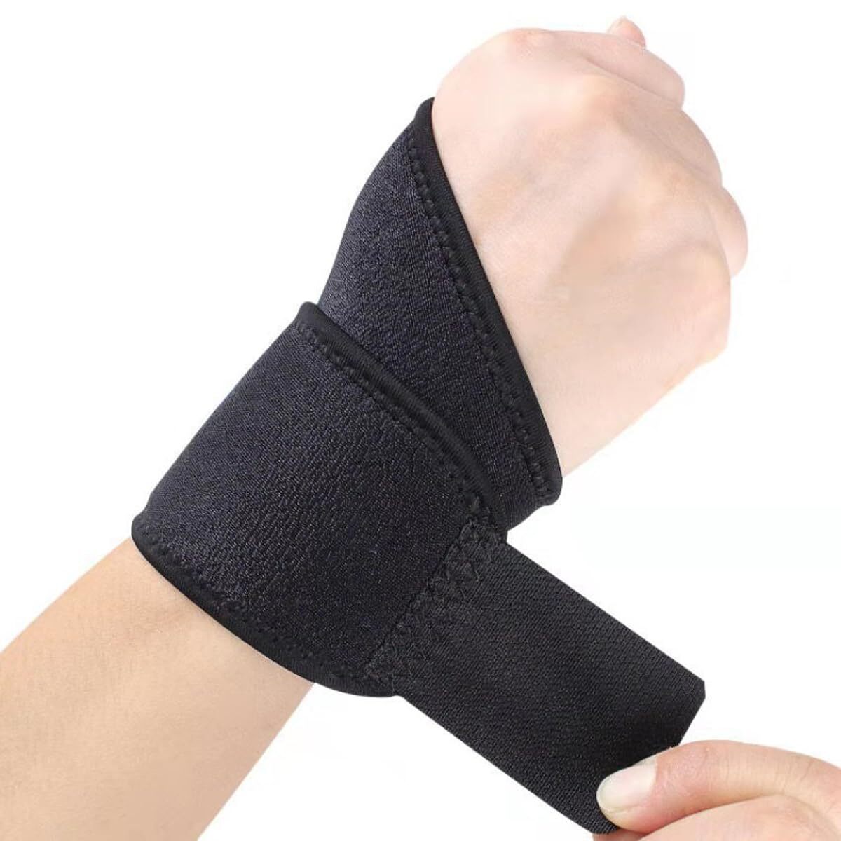 2 Pcs Wrist Support Brace Adjustable Wrist Strap for Fitness Weightlifting