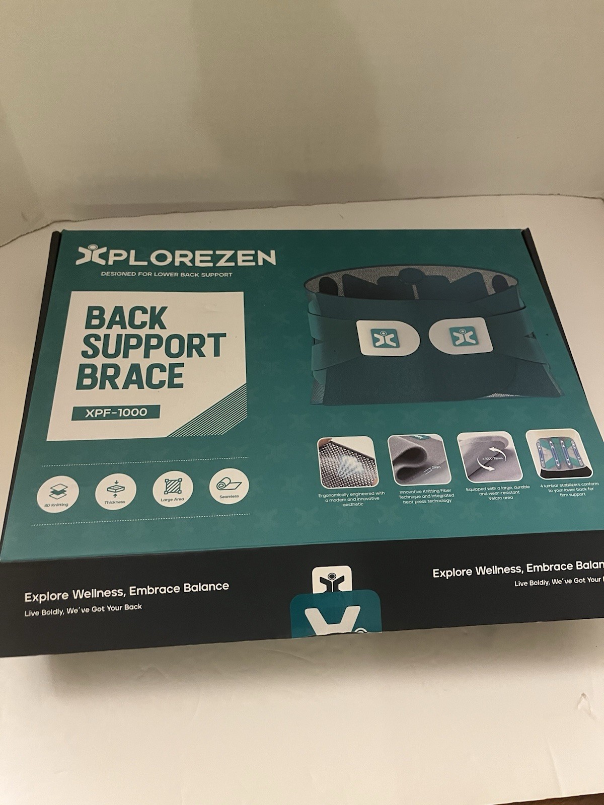 Adjustable Lumbar Support Lower Back Belt Brace Pain Relief XPF-1000 Size L