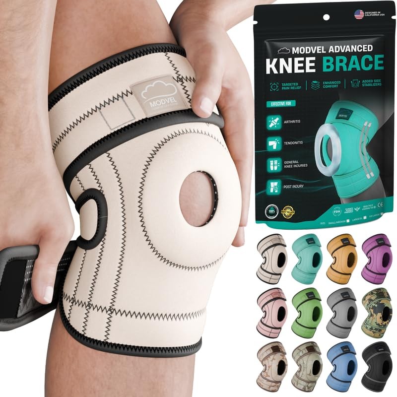 Modvel Elite Knee Brace Side Gel Pads For Maximum Knee Pain Support And