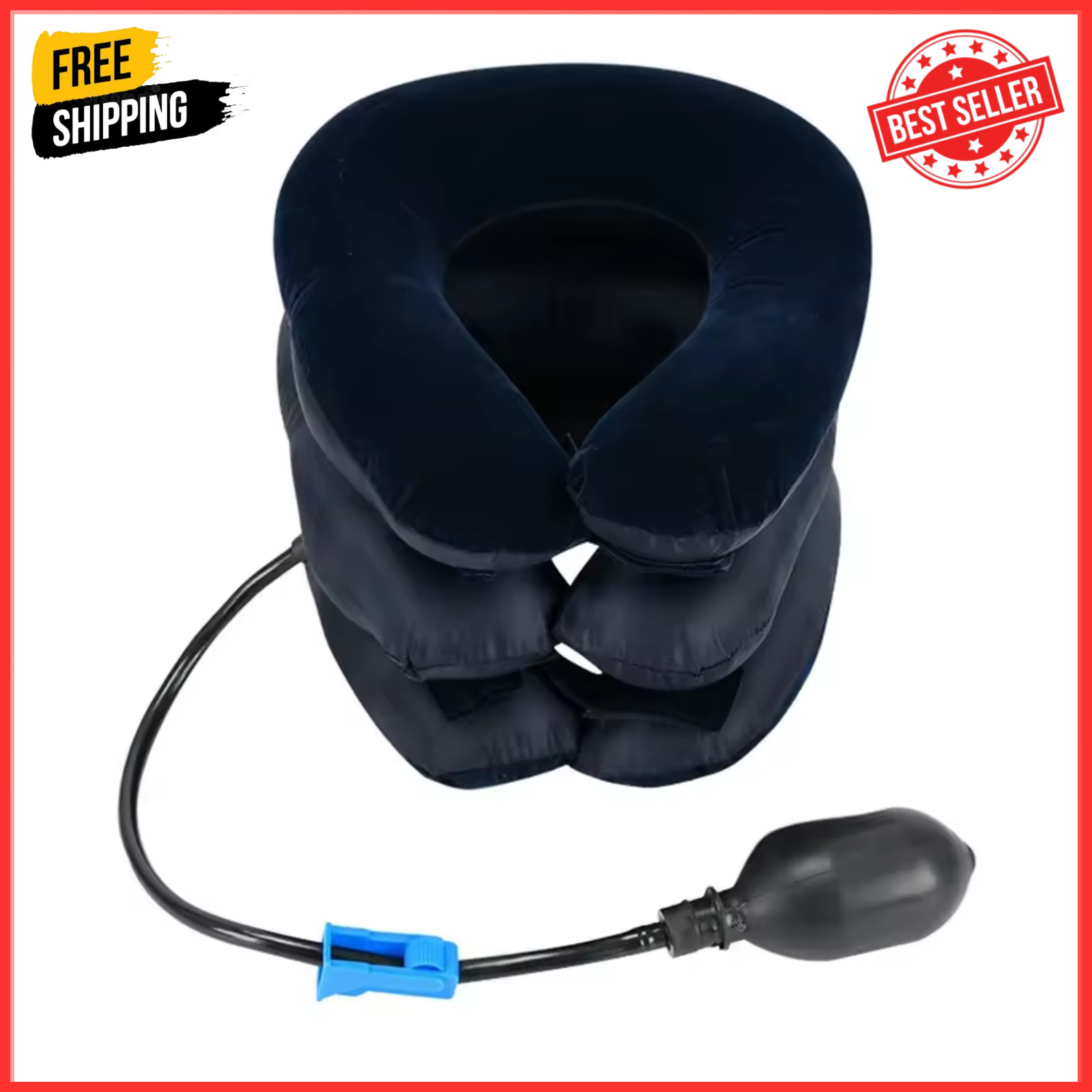Cervical Neck Traction Device Collar Brace Support Pain Relief Stretcher Therapy