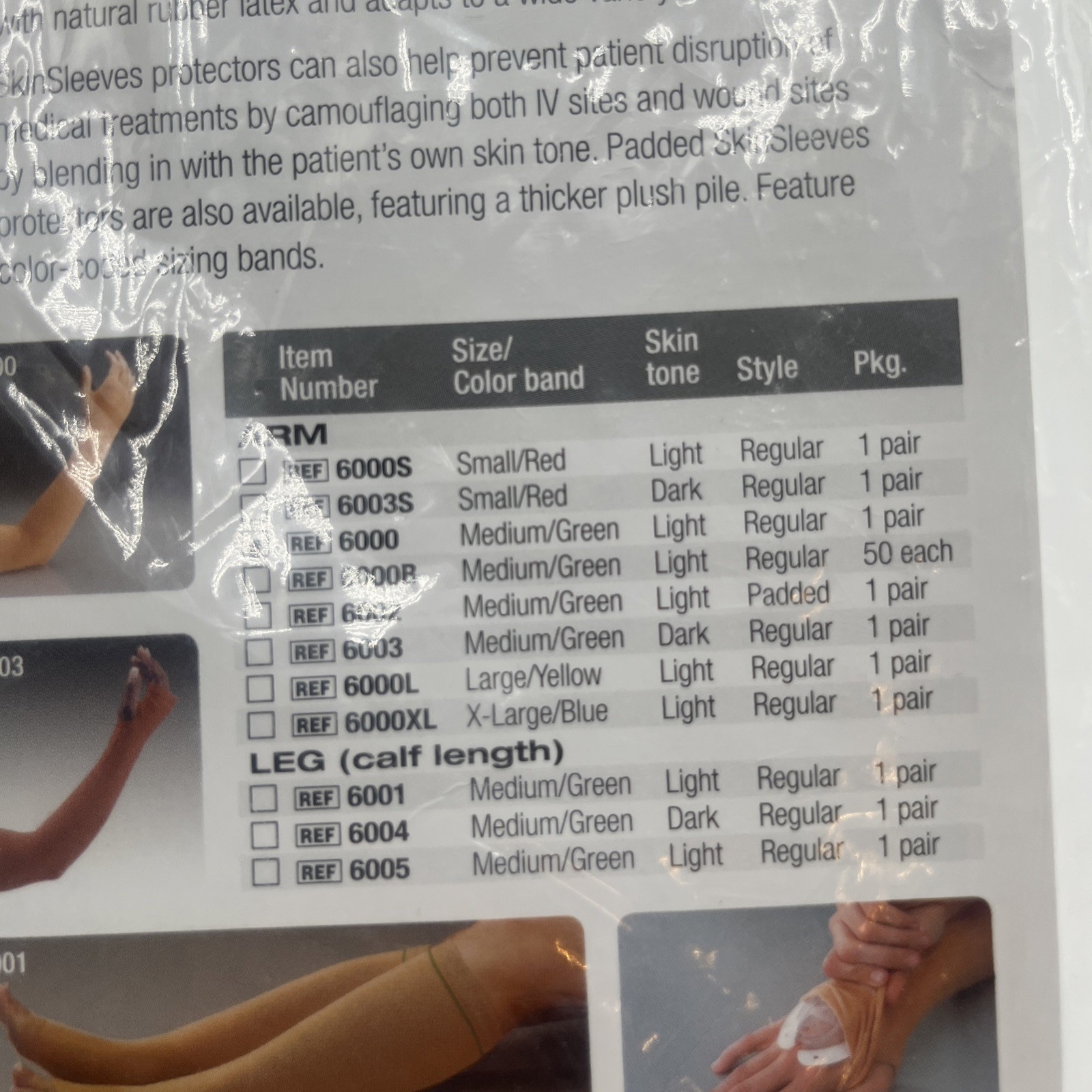 Posey SkinSleeves Arm Protector Medium 6000 1 pair Light Skin Tone New Sealed