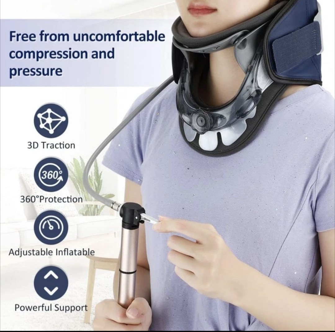 Inflatable Cervical Neck Stretcher Neck Stretching Correction Therapy Device