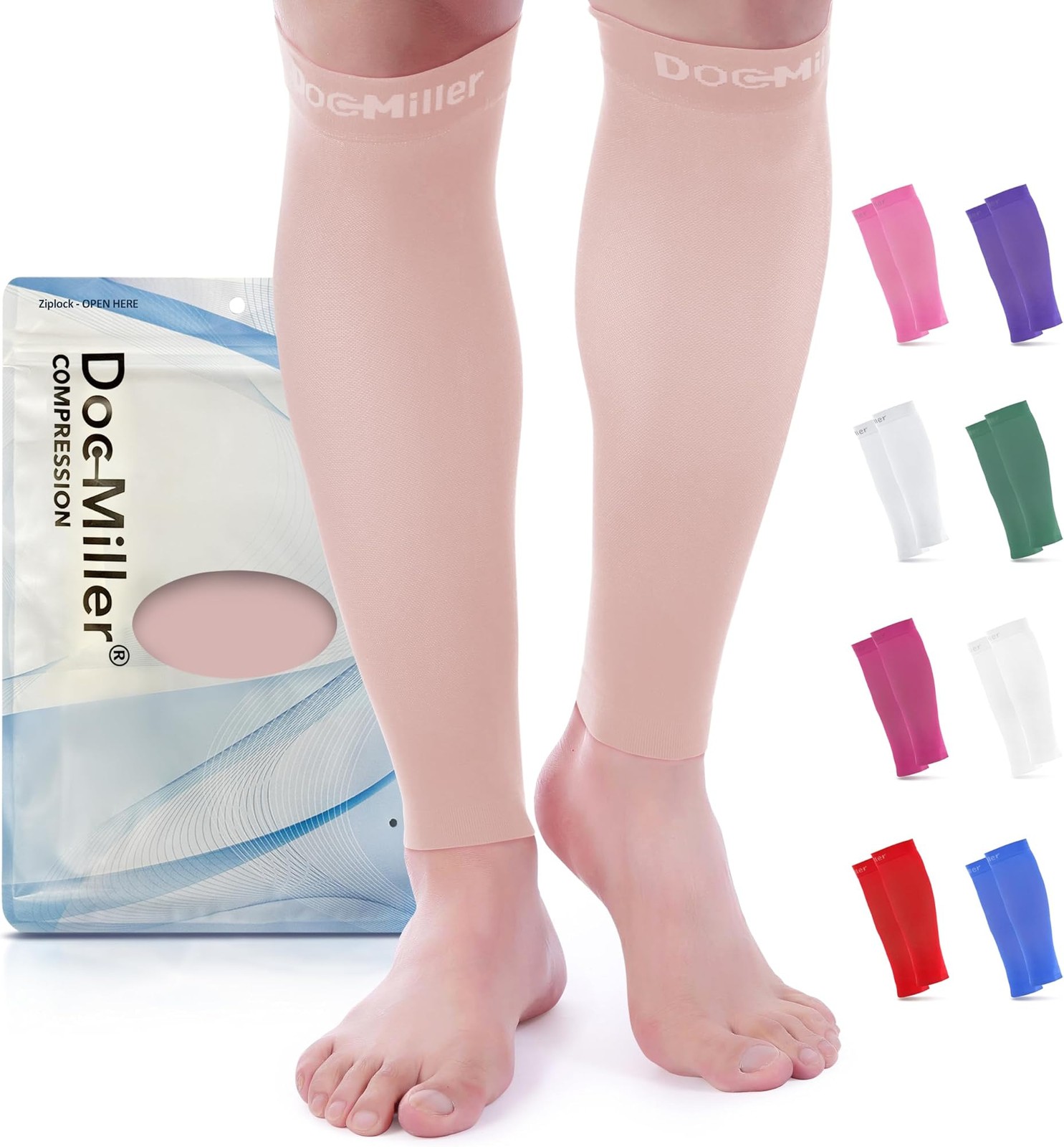 Doc Miller Compression Calf Sleeve for Men & Women, Premium Medical Grade, 15…
