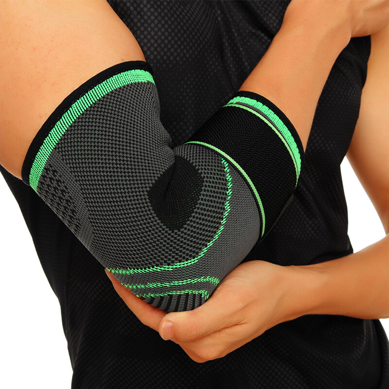 Compression Elbow Sleeve Brace Support Arthritis Tendonitis Pain Relief Wrap US