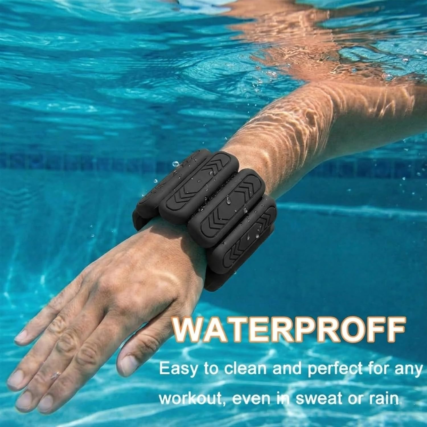 Wrist & Ankle Weights for Women Men, 1lb/2lb/4lb Set of 2 – Adjustable Wearab…