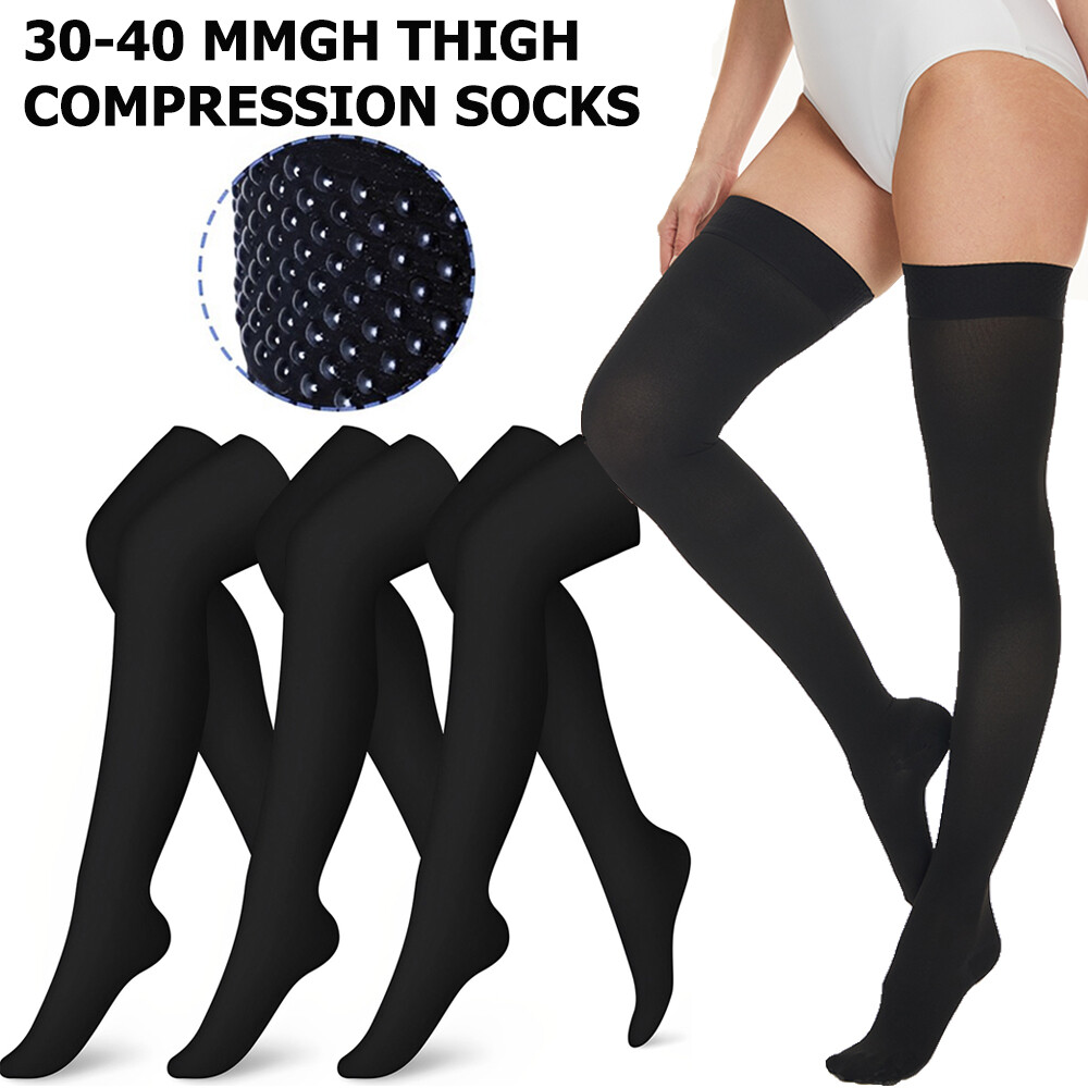 Thigh High Compression Socks Over the Knee Circulation Stockings for Women & Men