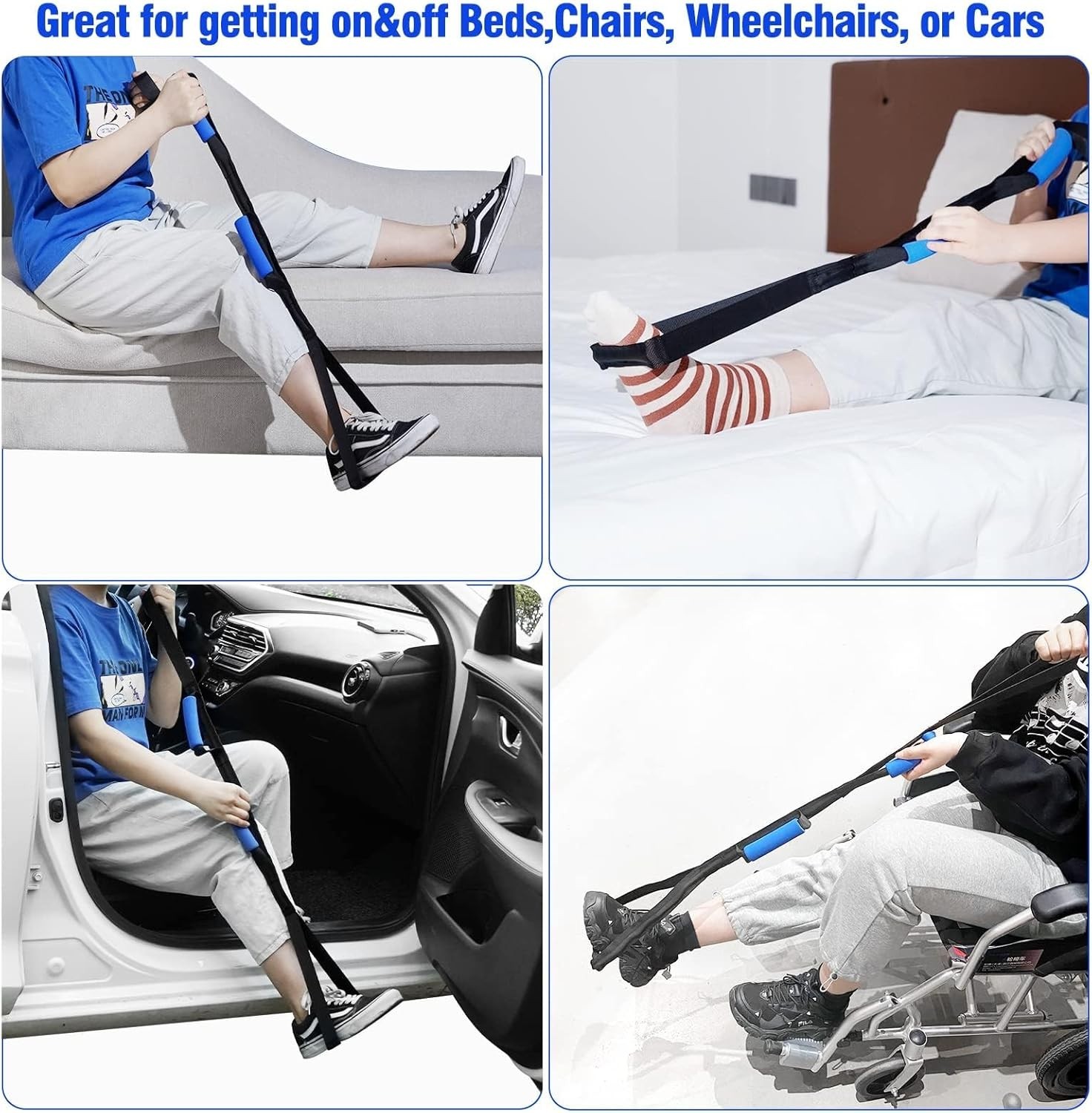Lightweight 42-Inch Leg Lifter Strap – Ideal Aid for Seniors & Disabled Recovery