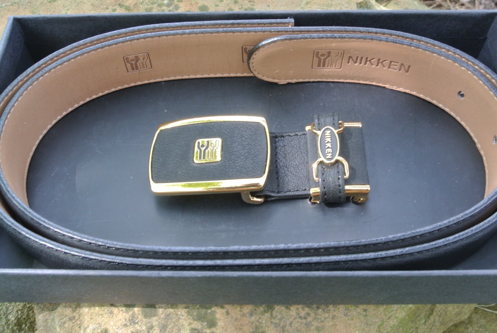 NIKKEN BELT 1486 WITH BELT BUCKLE NEW IN BOX NIB 38