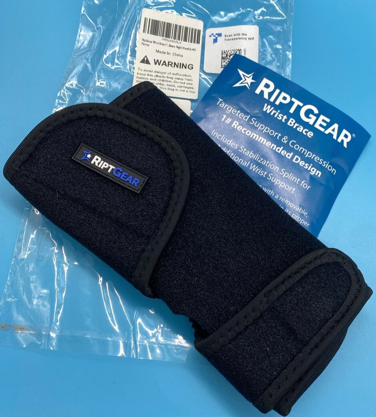 RiptGear “Right Wrist” Brace Support Compression Stabilization Adjustable NEW