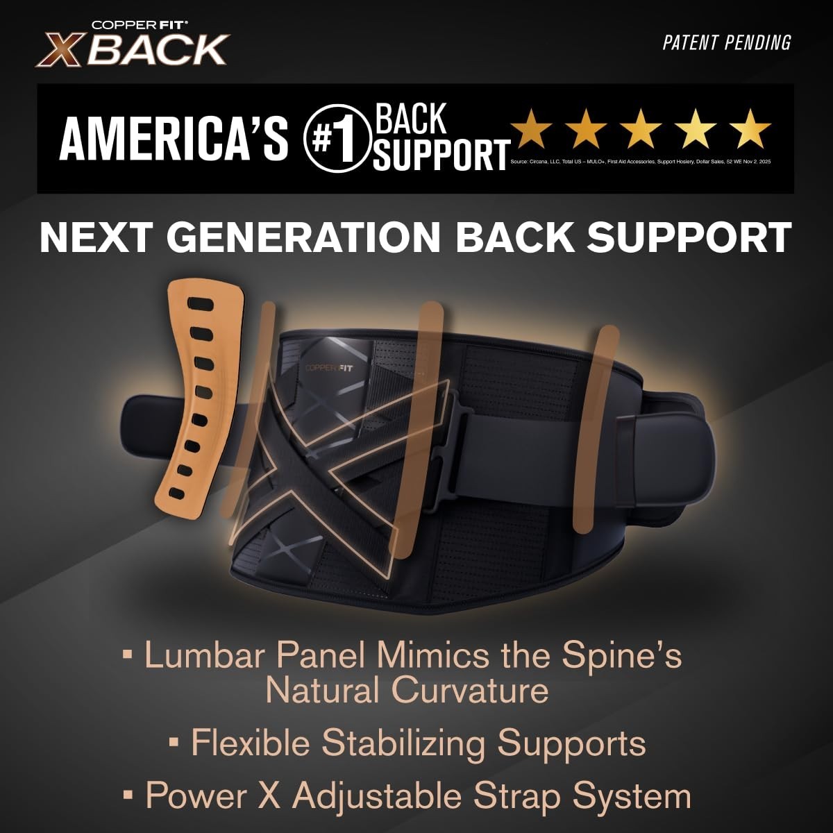 Curved Lumbar Brace for Optimal Back Support and Pain Relief | Adult Size