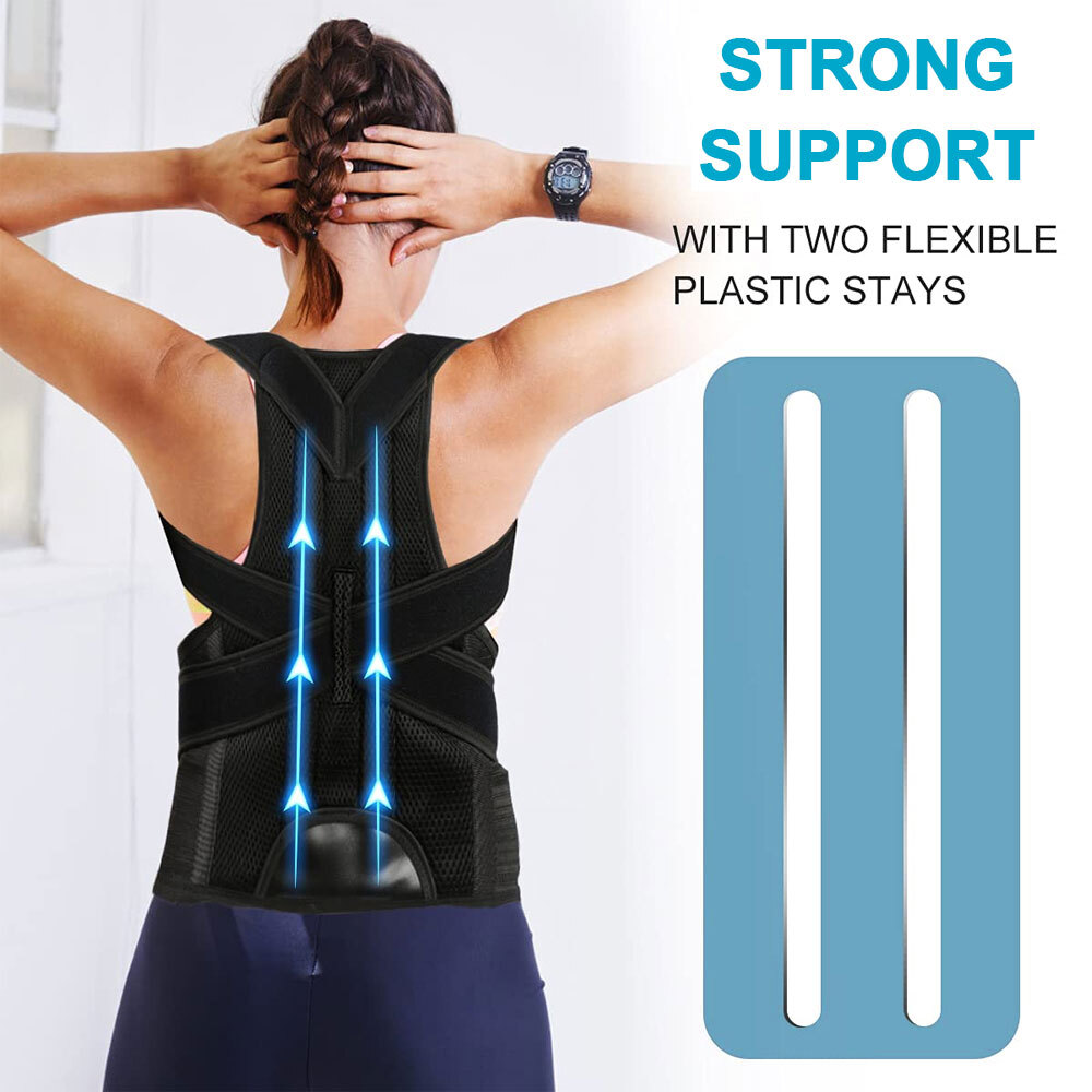 Chest Up Back Brace for Women Men Back Support Posture Corrector Vest Shaper