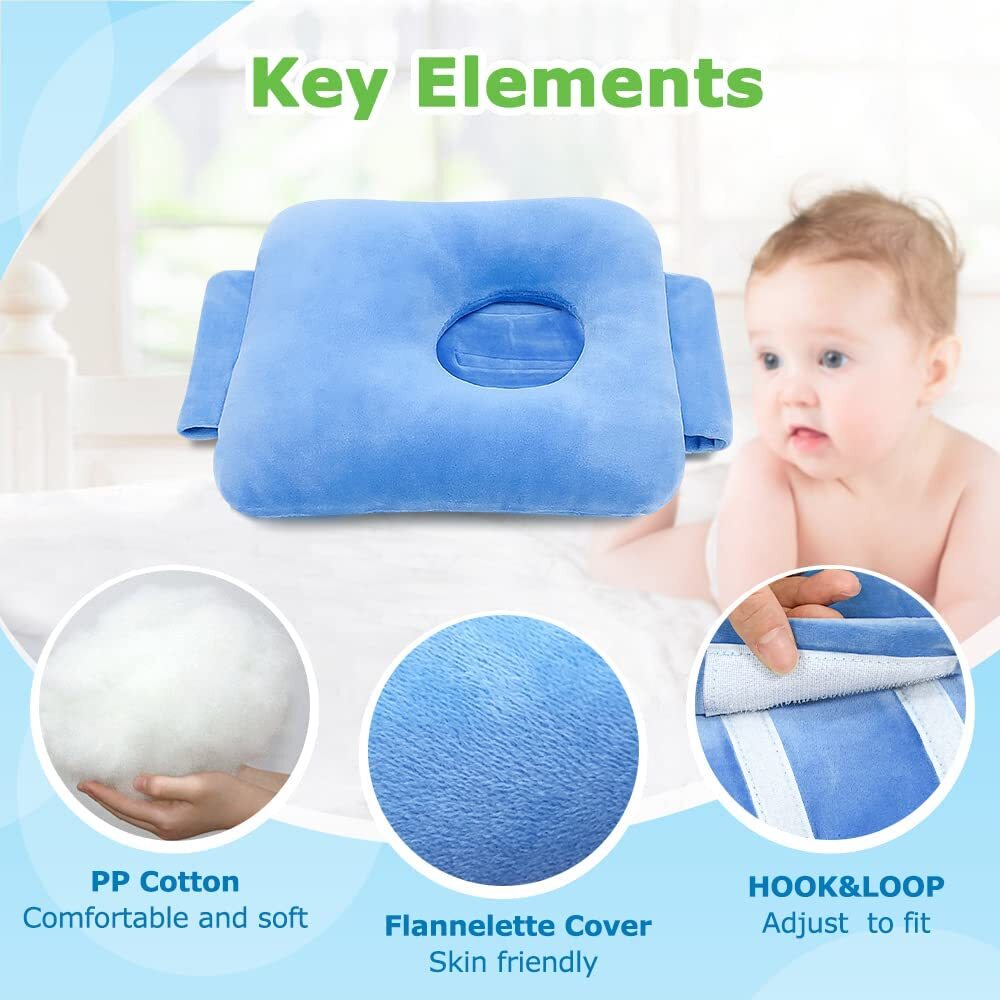 G Tube Tummy Time Pillow for Baby Feeding Tube Belt Pad Pillow with A Hole