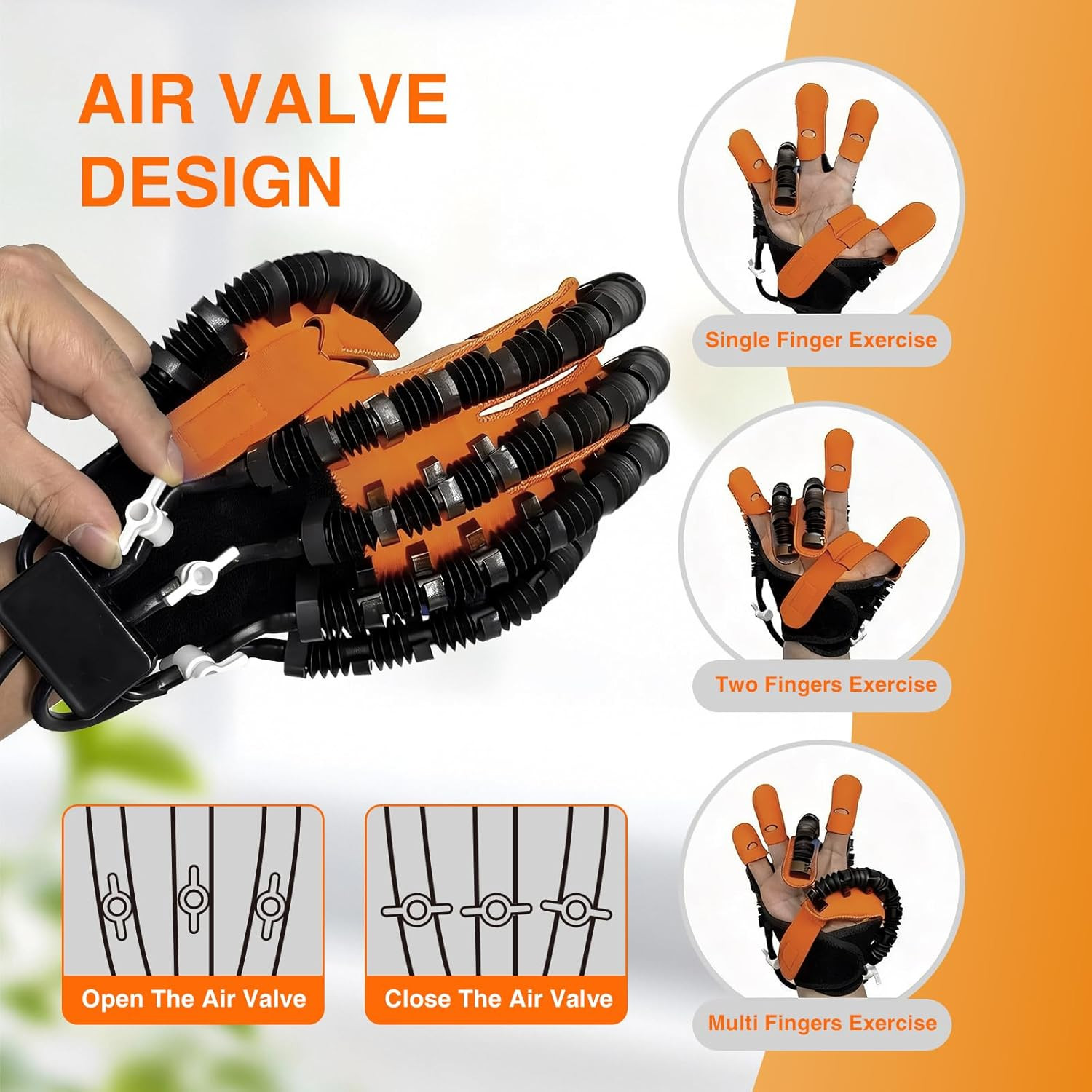 Hand Rehabilitation Equipment, Therapy Gloves for Stroke Hand Recovery Device, R
