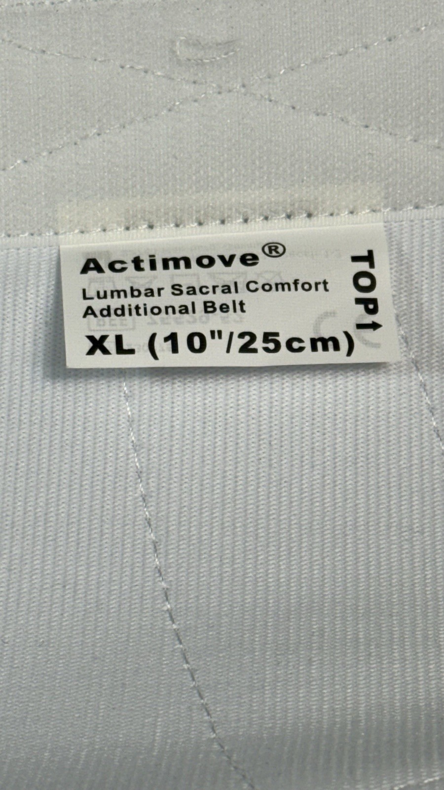 Actimove Lumbar Sacral Support Comfort Belt XL 100-115cm New In Box