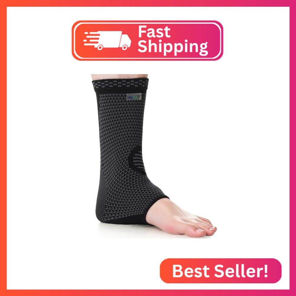 NeoTech Care Ankle Support Brace – Breathable – Men, Women, Right or Left (Black