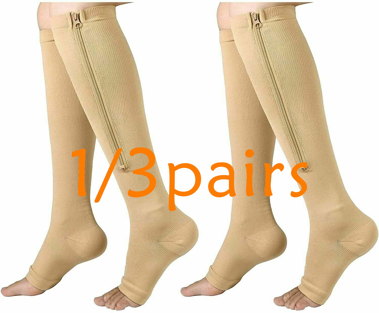 Vital Socks for Compression and Circulation 3 Pairs Medias de Compresion y Circu