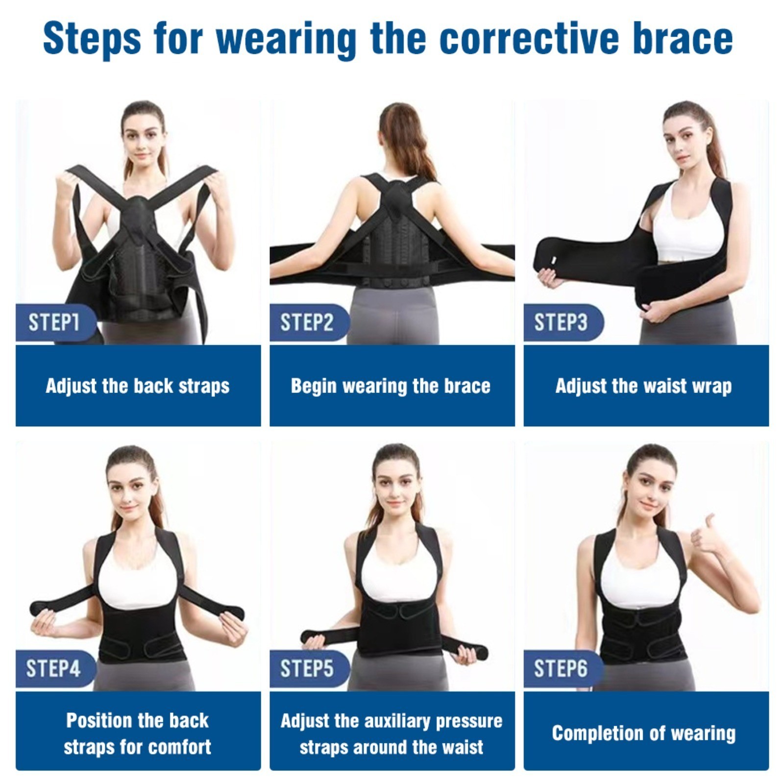Unisex Adjustable Back Waist Support Brace Sports Fitness Strap