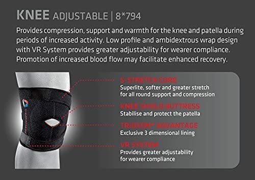 Thermoskin Sport Knee Adjust Compression Support Warmth 794 SIZE SMALL/MEDIUM