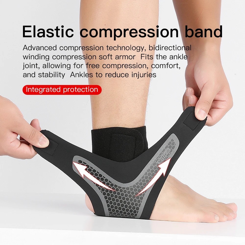 1 PC Ankle Brace Adjustable Compression Ankle Support Elastic Ankle Guard Pain