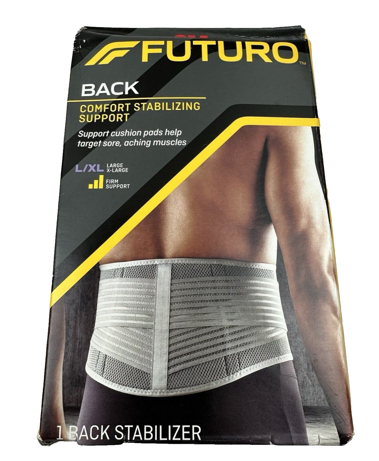 Futuro Brace Back Adjustable Large L – XL Cushion Pads minor box damage