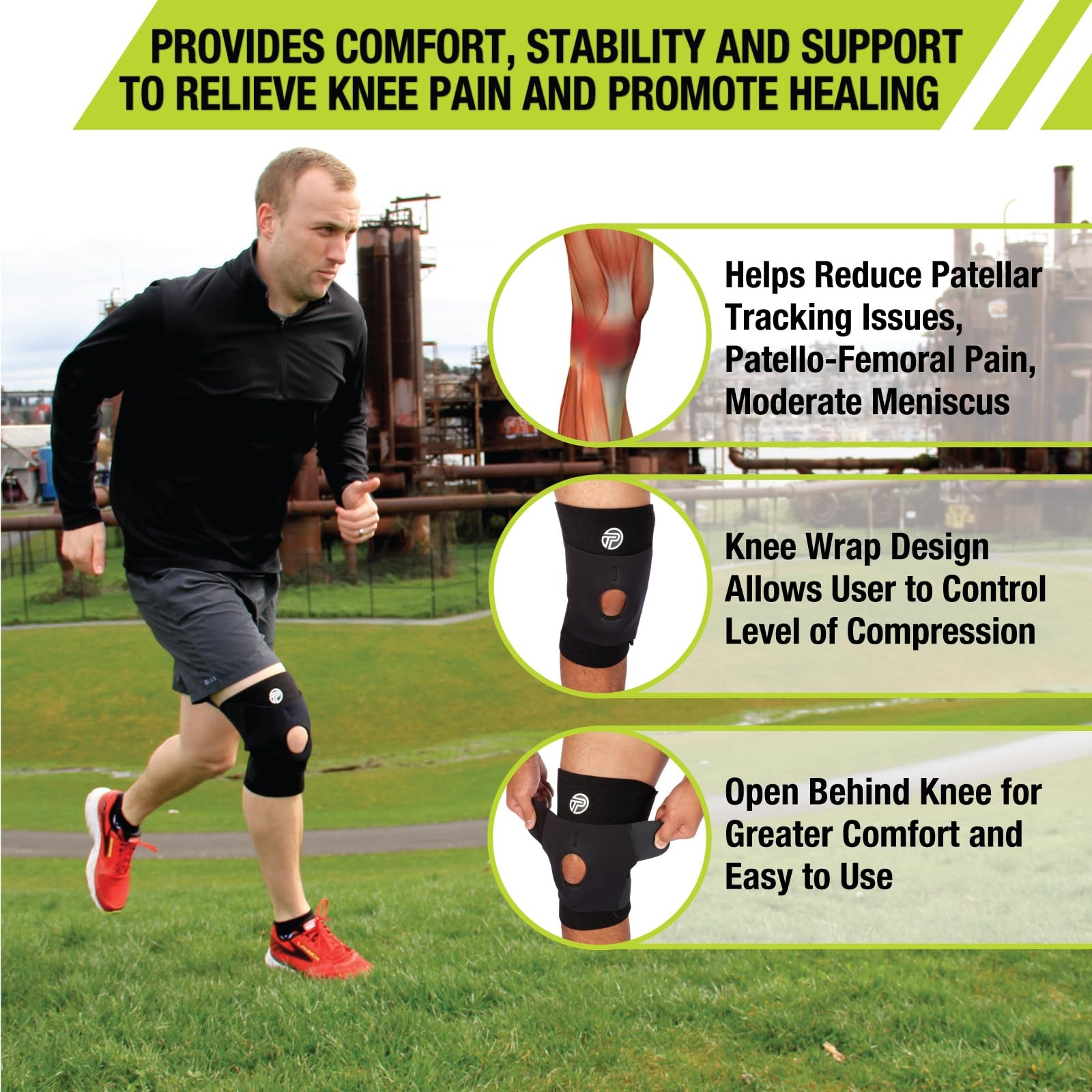 Pro-Tec Athletics Pro-Tec X-Factor Knee Brace Regular Up To 19 31953