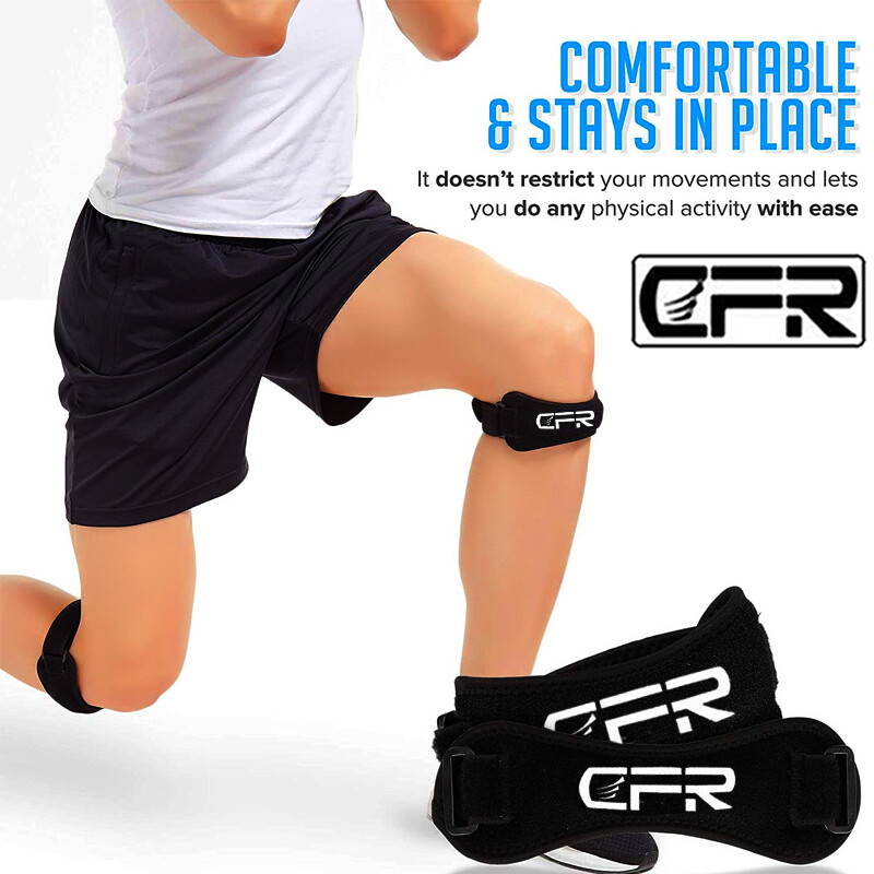 Knee Support Patella Stabilizer Strap Band Tendon Brace Pain Sports Gym Joint BM