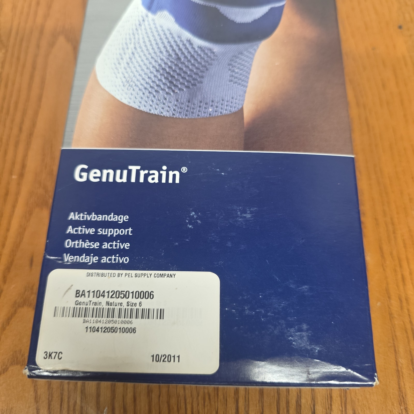 Bauerfeind – GenuTrain Knee Brace Active Support Nature Size 6 Beige