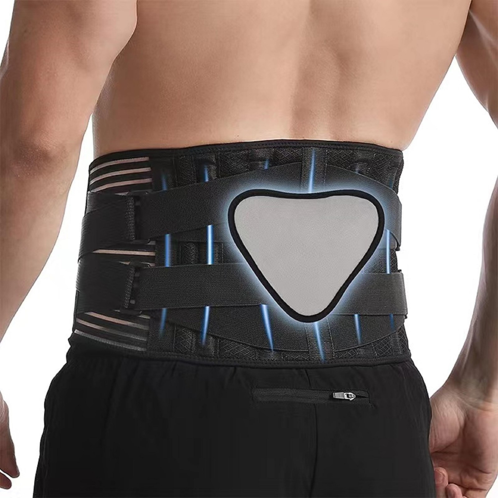 CRAZY AL’S® Back Braces for Lower Back Pain Relief with 6 Stays, Breathable