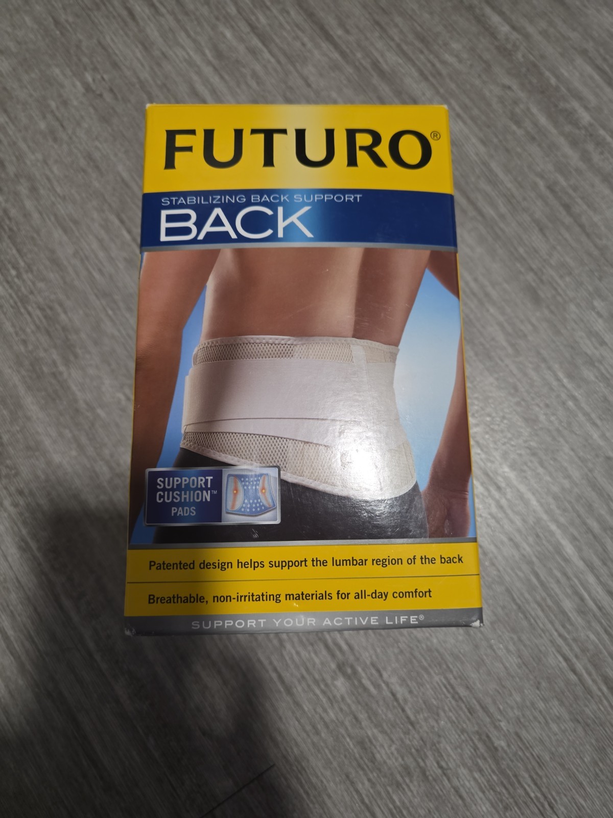Futuro Brace Back Adjustable Small – Medium S-M Support Cushion Pads