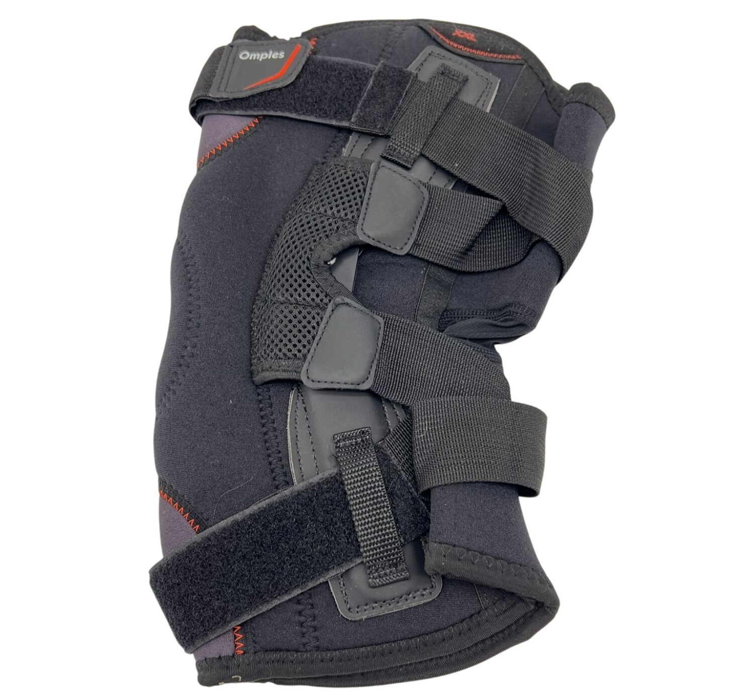 Omples Adjustable Knee Brace Support With Straps Size XXL Black Adjustable