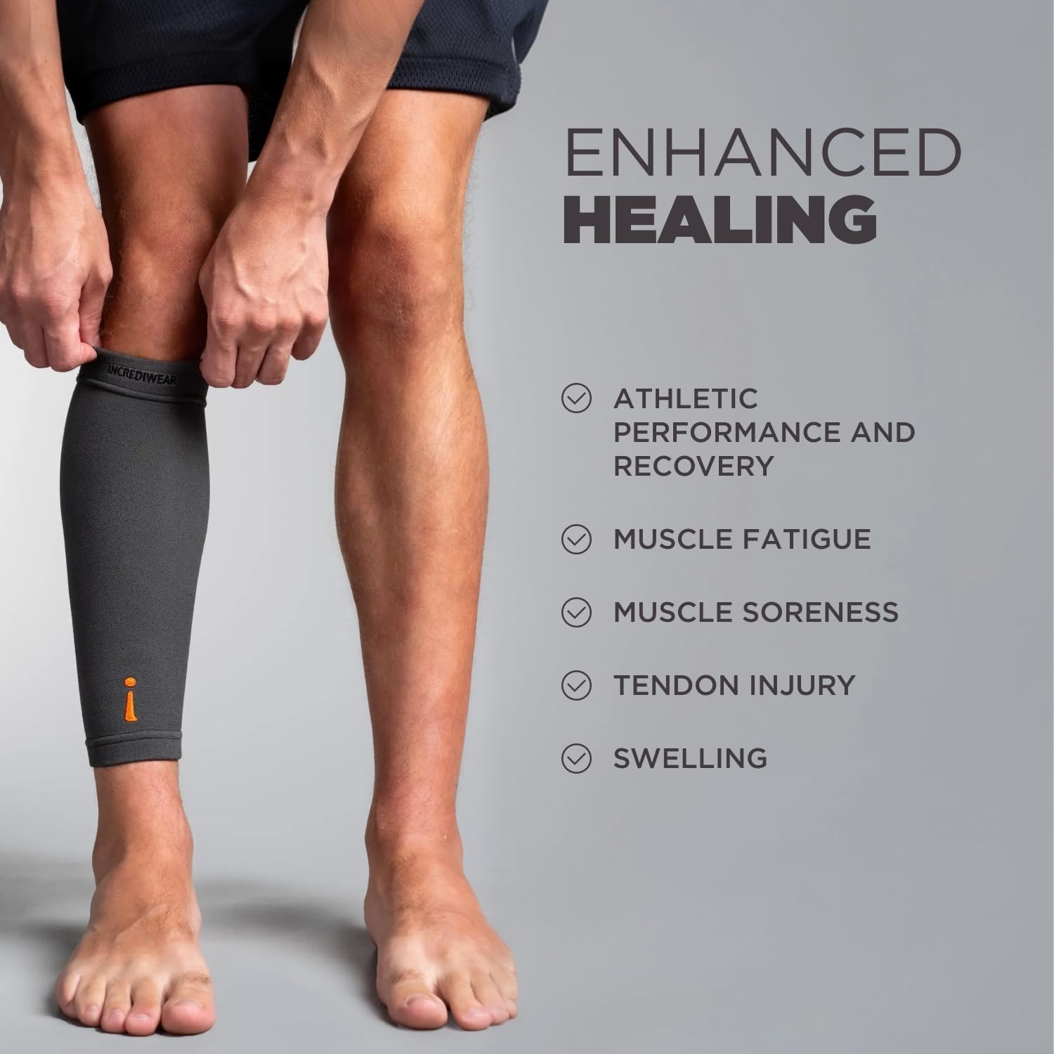 Calf Sleeves for Men & Women – Muscle Pain Relief, Shin Splints, Recovery – Larg
