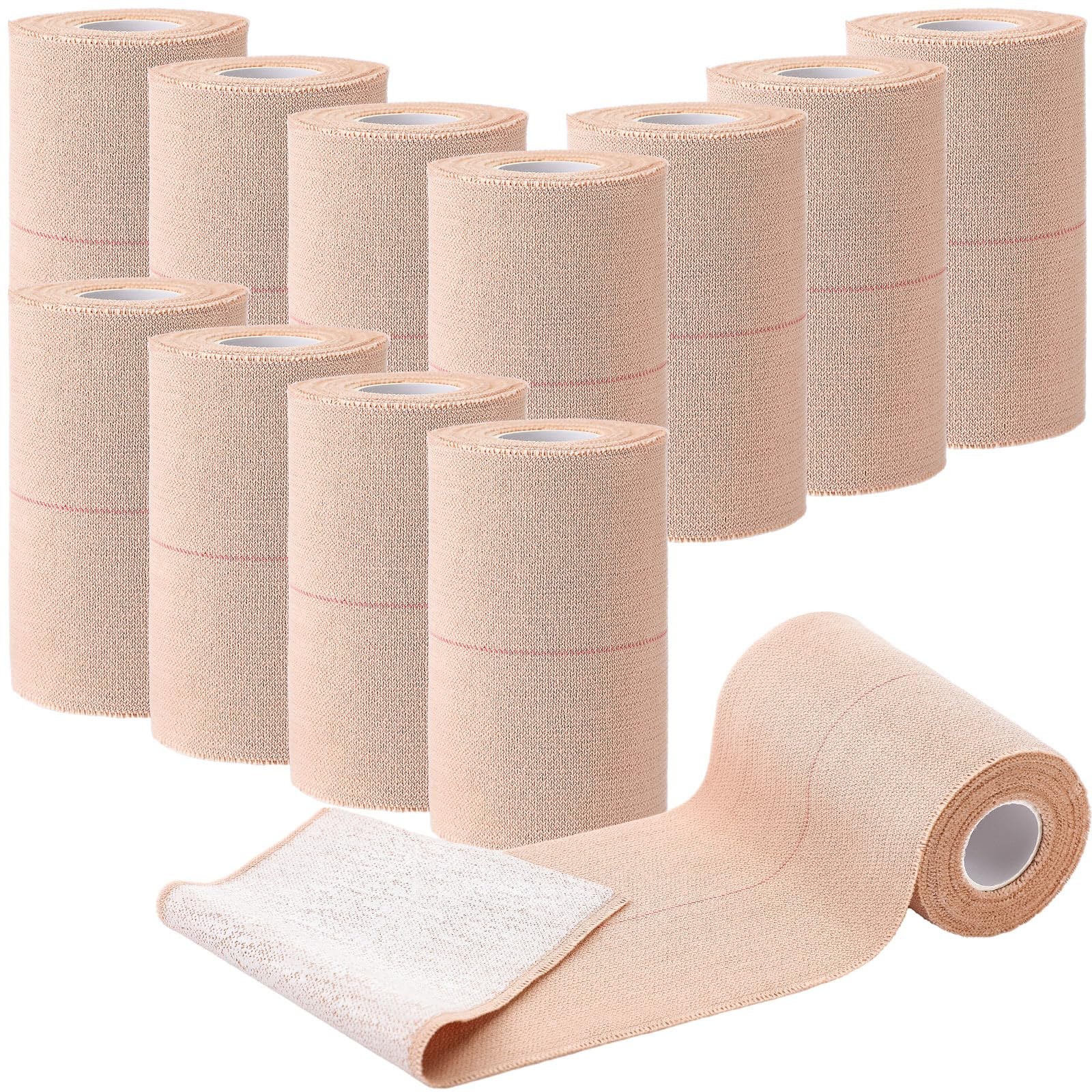 Geiserailie 12 Rolls 4 Inches Elastic Tape Adhesive Elastic Tape Self Adhesive B
