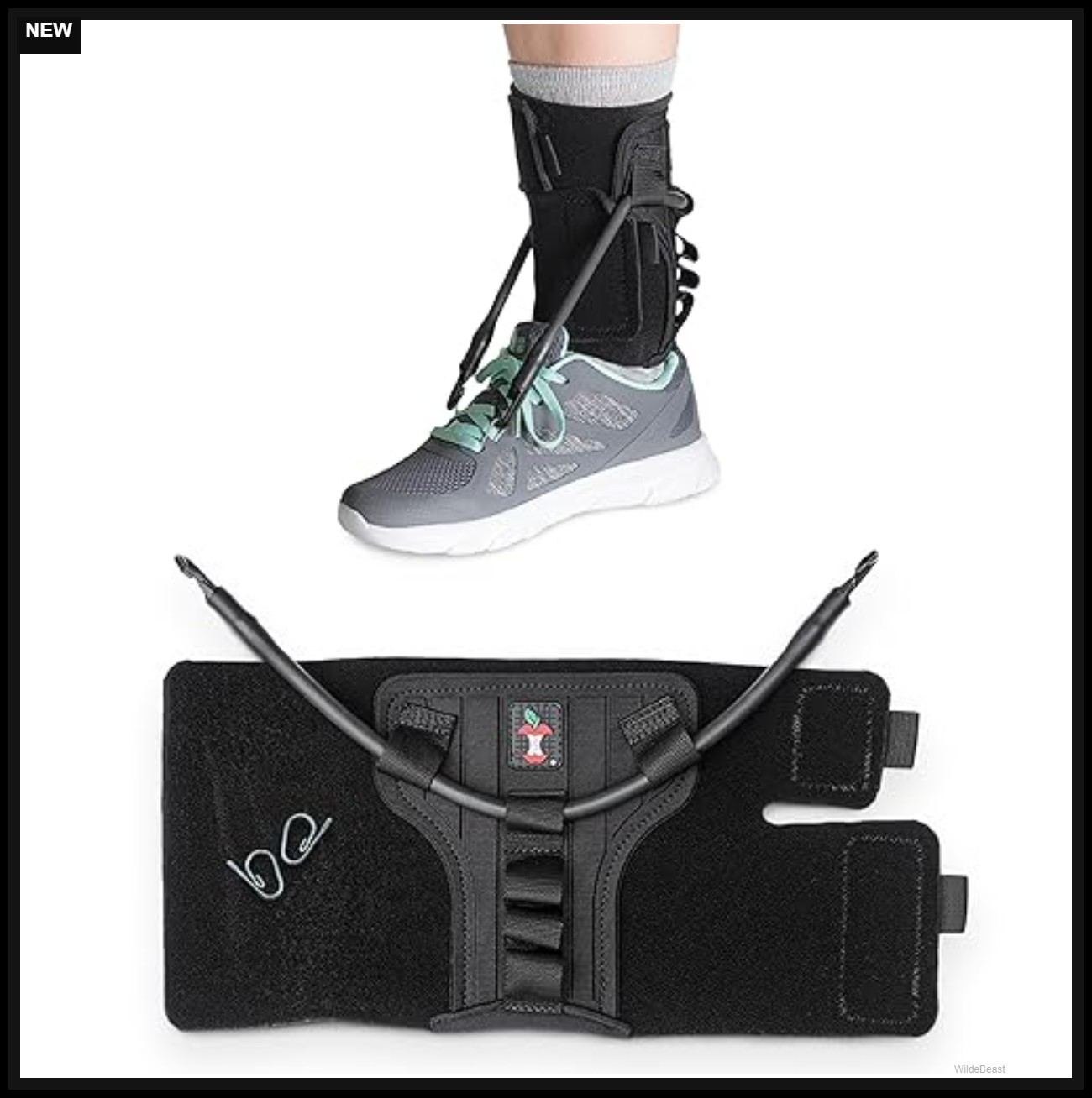 Foot Drop Brace Adjustable Dorsiflexion Support Medium Large Walking Ankle Foot