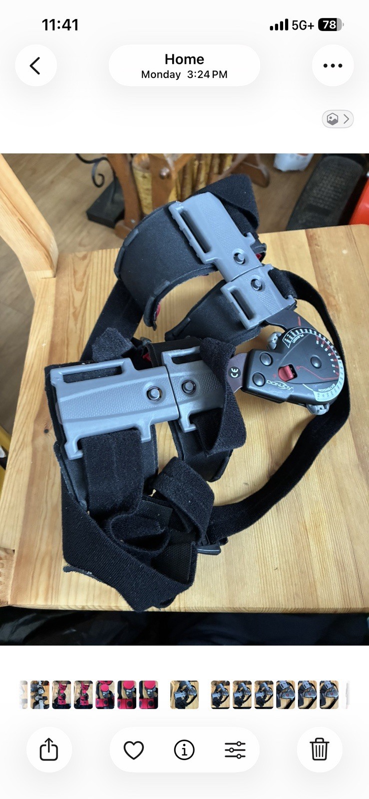 DonJoy X-Act Rom Flexion Extension Post-Op Adjustable Arm Brace Left DJO Global