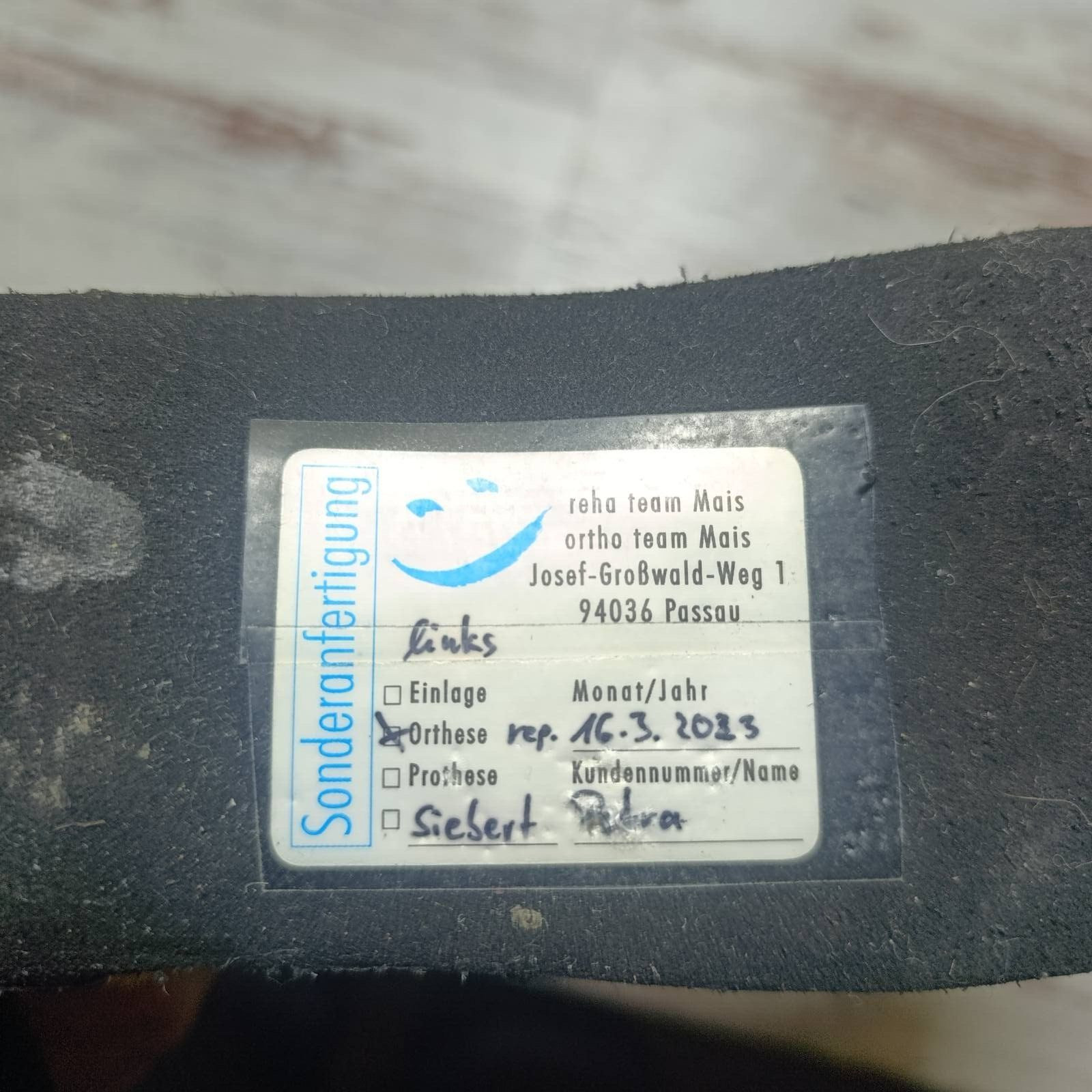 26cm Ankle Brace Left Leg Orthosis Hinge afo