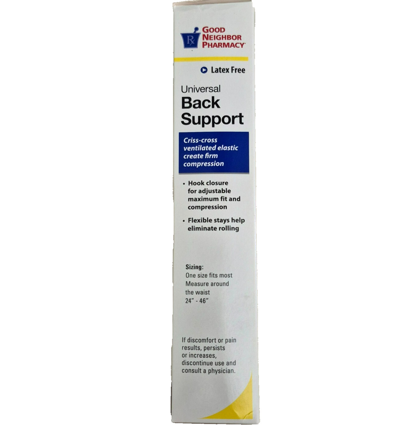 Universal Back Support Brace Band, One Size – 24″ to 46″ Good Neighbor Pharmacy