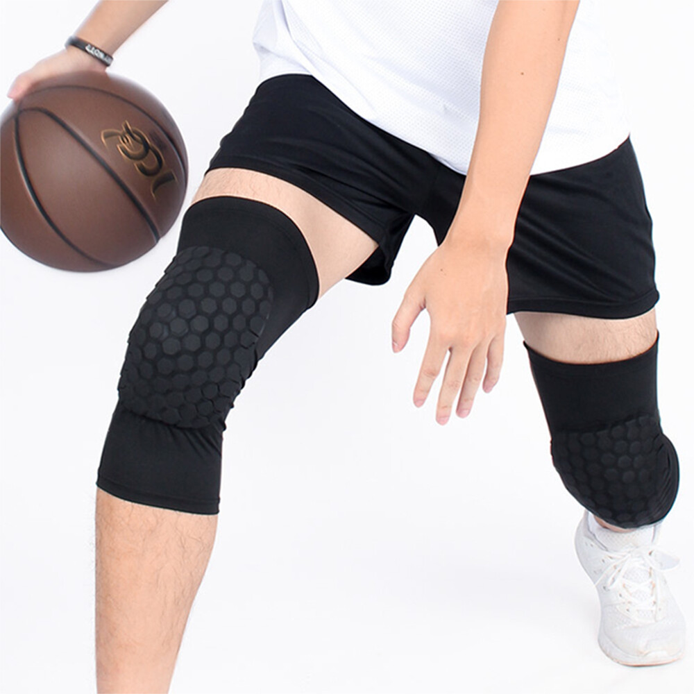 US Compression Sleeves Long Knee Pads Brace Support Protector Basketball Sports