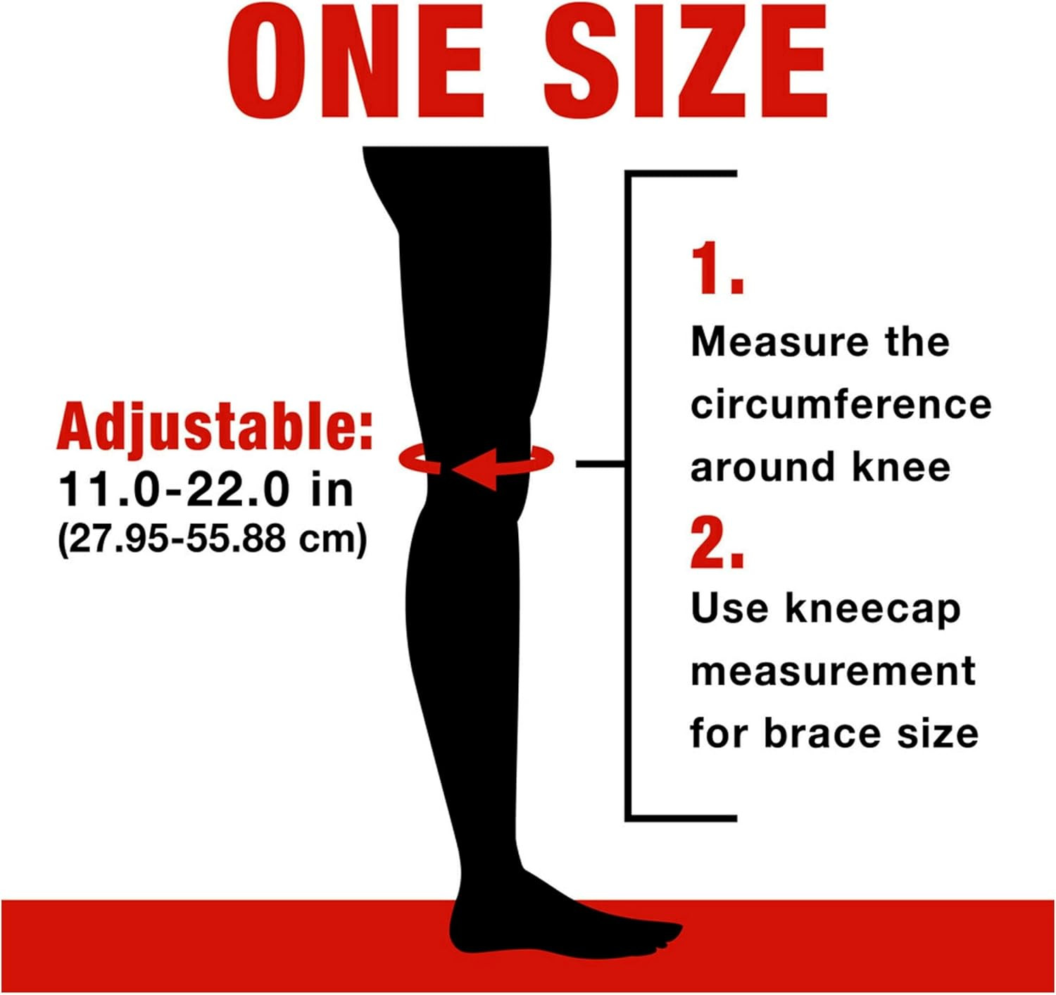 ACE Brand Adjustable Knee Brace with Side Stabilizers Provides Support & Compres