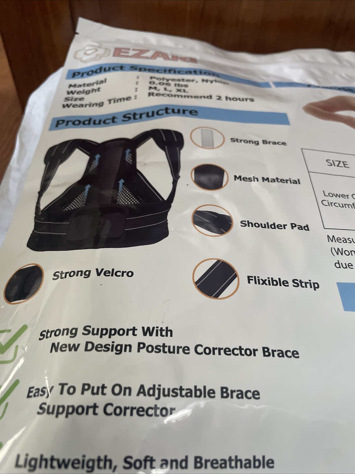 Ez Aid Posture Corrector Brace