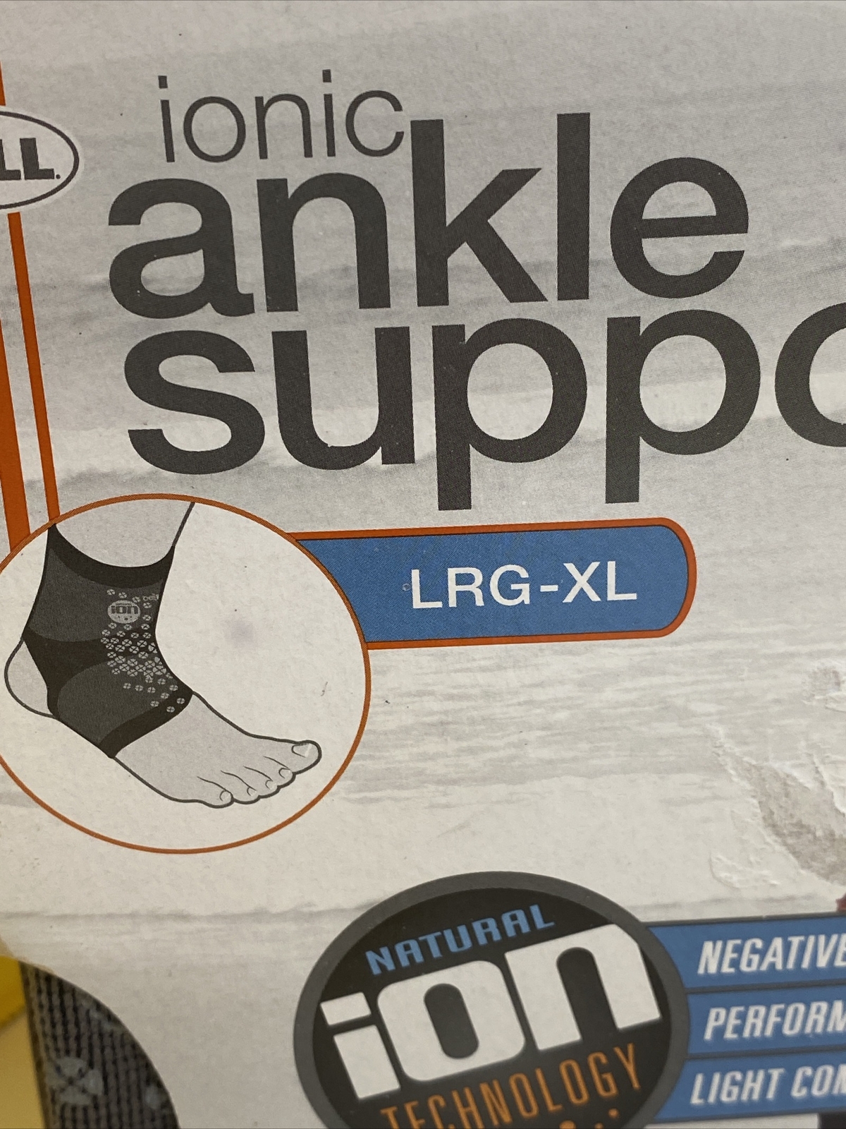Adult Bell Ankle Support Small/Medium Injury Negative Ionic Compression Socks