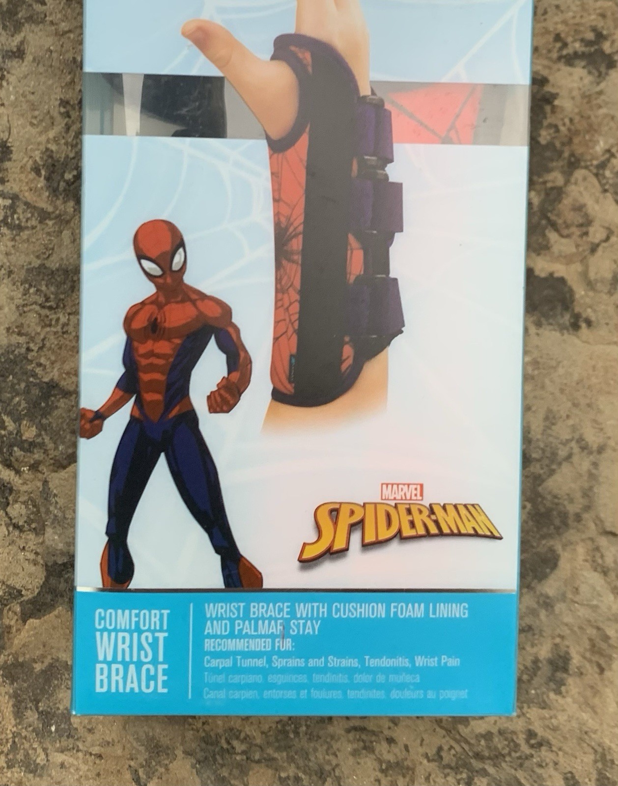 Donjoy Youth Left Wrist Brace. Spider-Man. Moderate. New