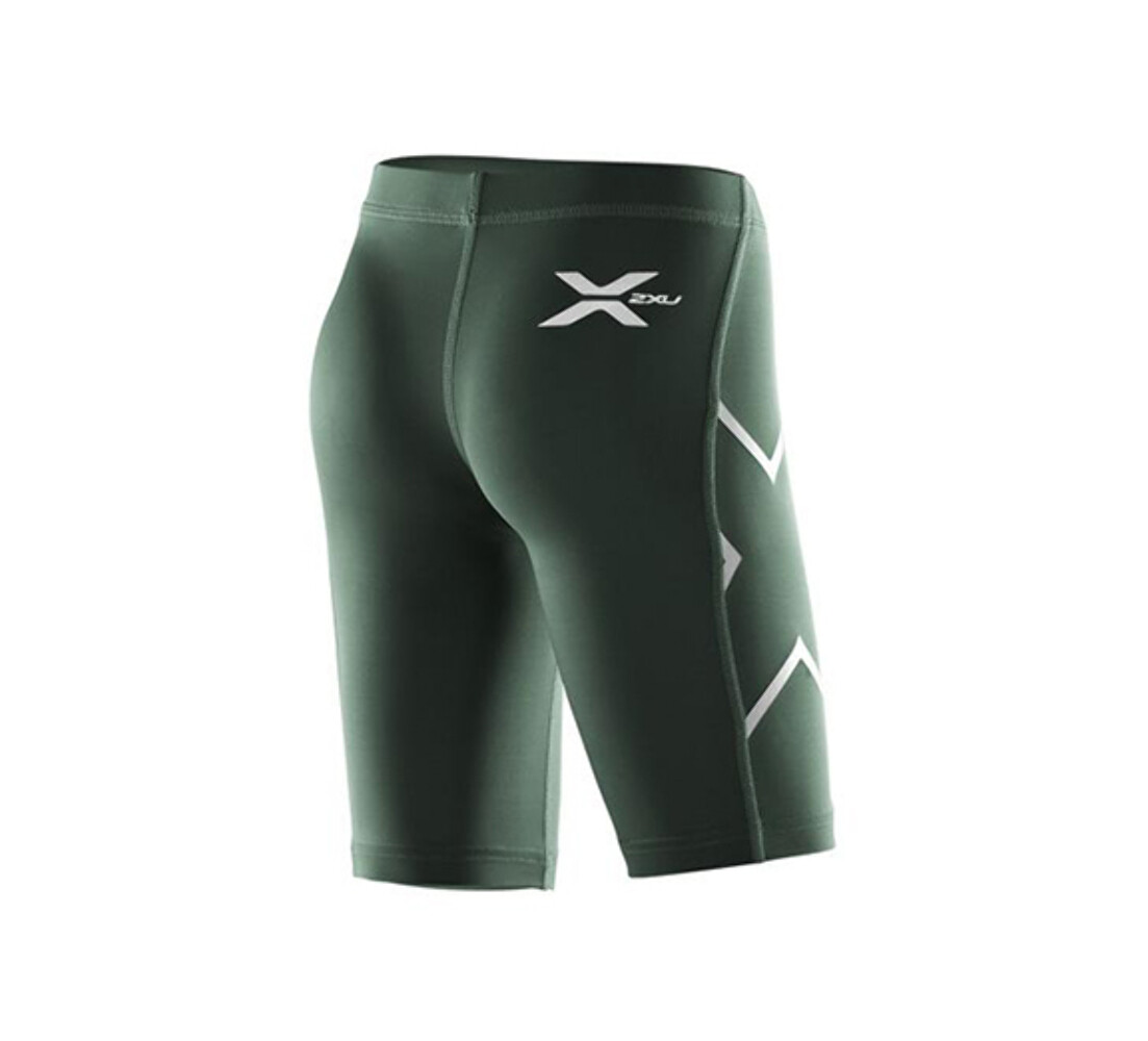 GREAT SAVINGS || 2XU Youth Compression Shorts – Dark Green