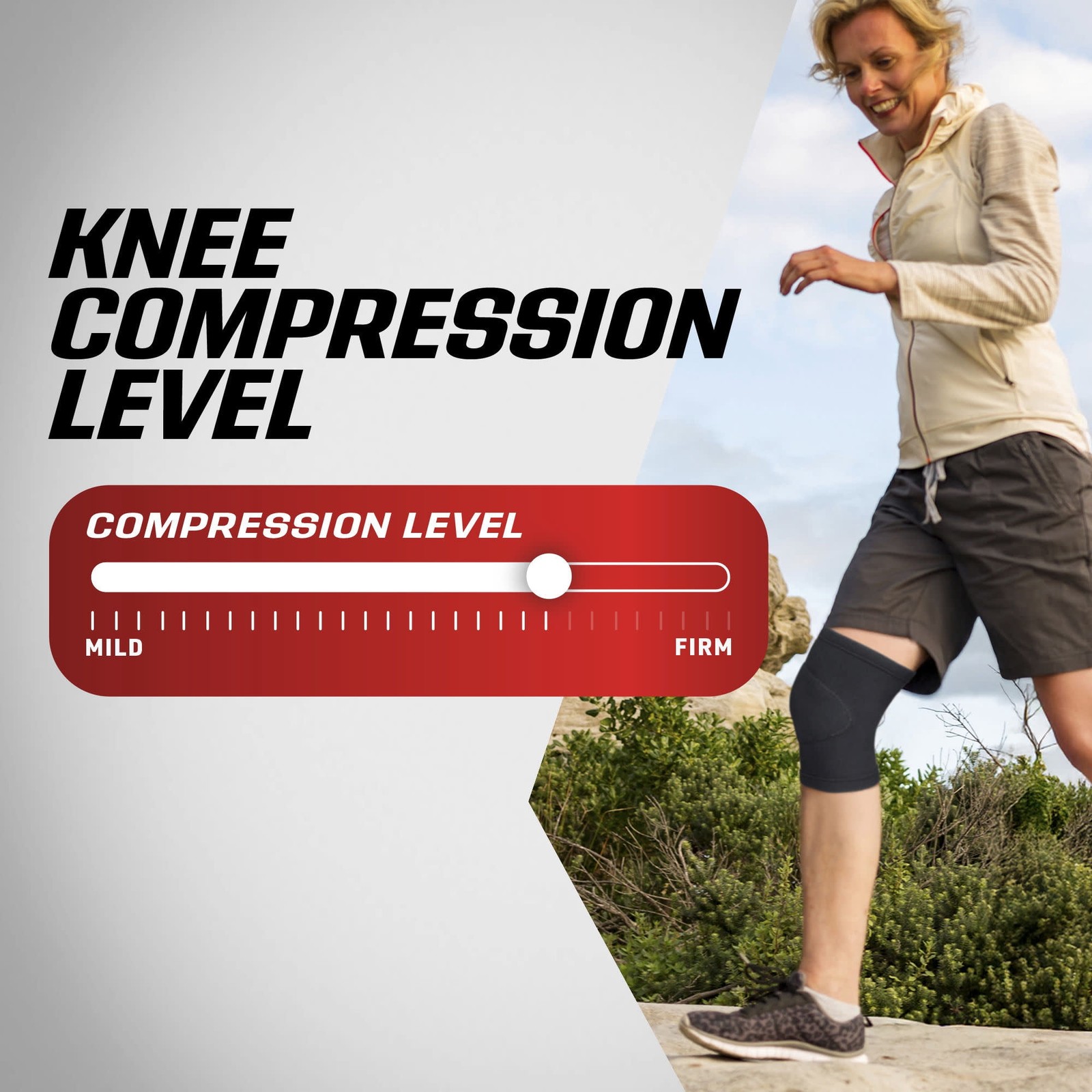Breathable Knee Support Brace S/M, Elastic Knee Compression Sleeve