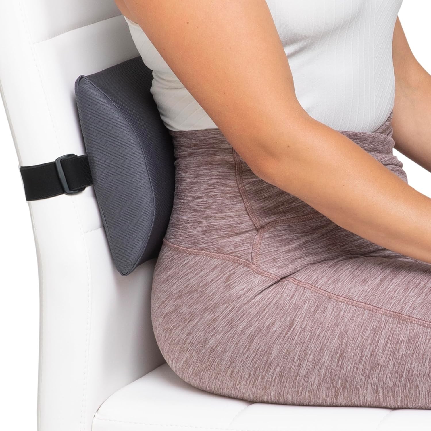 Lumbar Support Pillow Lower Back Cushion Office Car Travel Adjustable