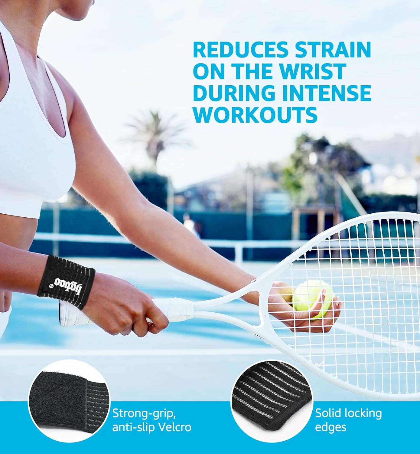 Compression Wrist Bands (2 PCS), High-Elastic Straps Wrist Wraps Wrist Brace …