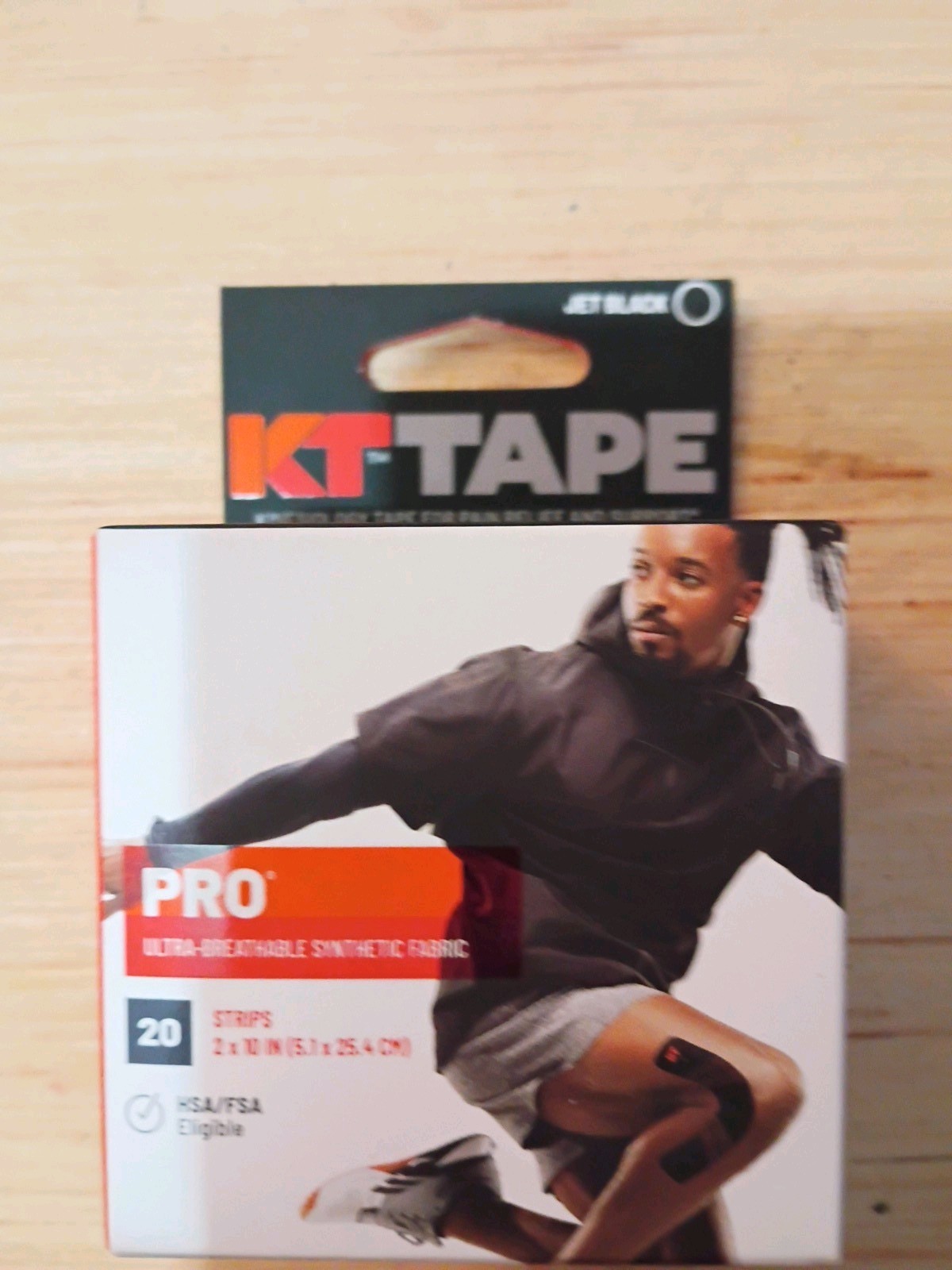 KT Tape Pro Extreme Adhesive Jet Black, 2″ x 10″, 20 Strips
