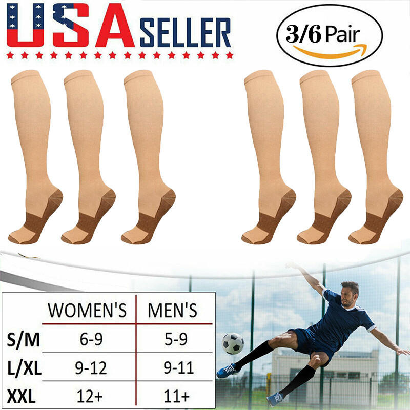 Professional Compression Socks 20-30 mmHg, Medical, Orthopedic Support, Nursing